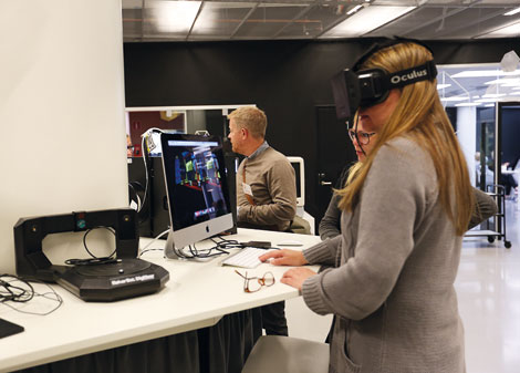Lärare i teknik fick testa VR-teknik.