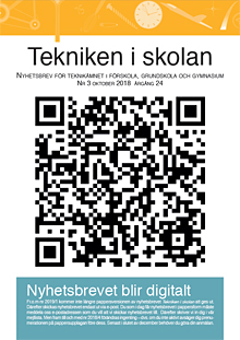 Nyhetsbrevet Tekniken i skolan nr 3, 2018 - pdf som öppnas i en ny flik.
